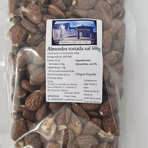 Almendra tostada con sal